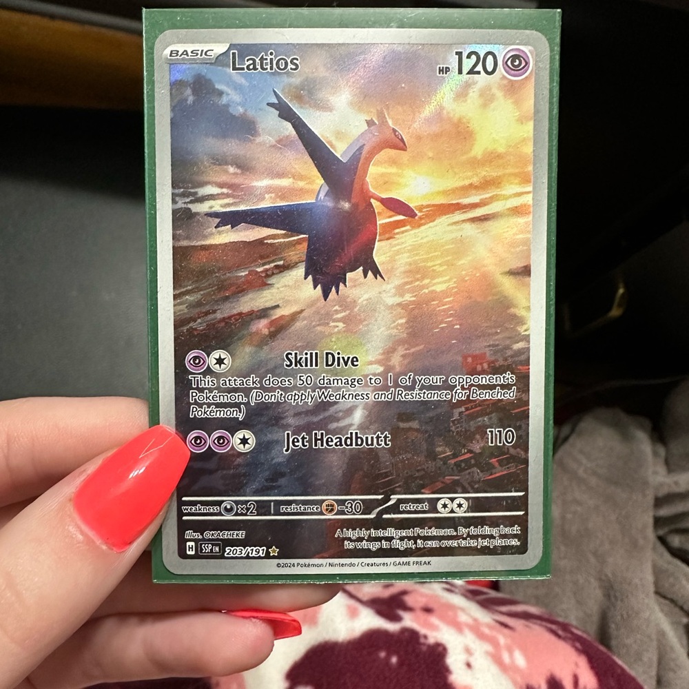 Pokemon Trading Card Game - Latios Basic Card with Skill Dive